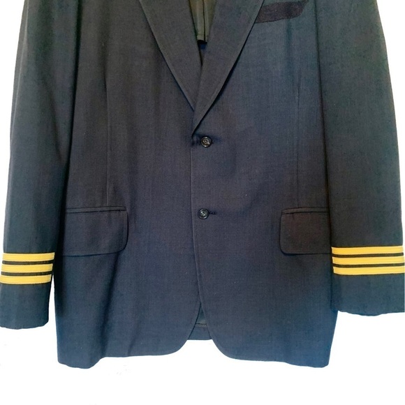 Men’s Sz 44L Prof. Airline Pilot/1st Officer Jacket. Dark Navy. - Picture 4 of 13